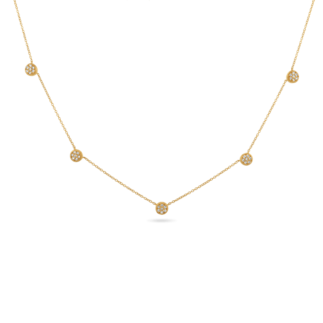 14K Nova Diamond Necklace Necklaces IceLink-CAL 14K Gold  